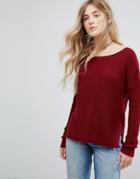 Hollister Fine Knit Sweater - Red