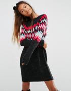 Asos Holidays Sweater Dress - Multi