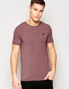 Asos Muscle Logo T-shirt With Crew Neck - Red