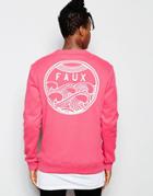 Friend Or Faux Sweatshirt Cyclone Back Print - Pink