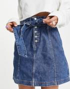 Tommy Jeans A Line Denim Skirt In Blue