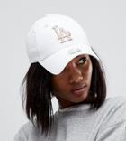 New Era Exclusive White Cap With Rose Gold La - White