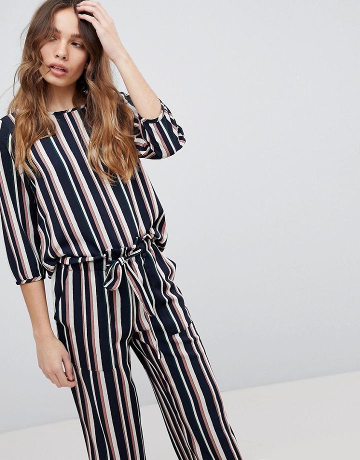 Jdy Printed Stripe Shell Top - Multi