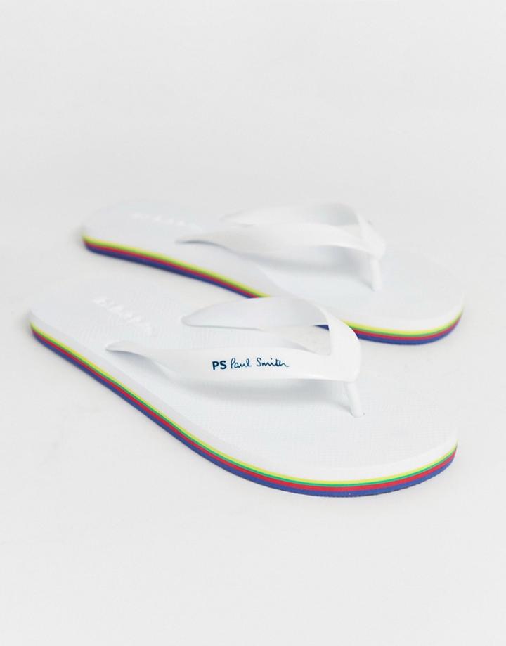 Ps Paul Smith Dale Flip Flops White