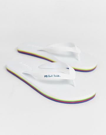Ps Paul Smith Dale Flip Flops White