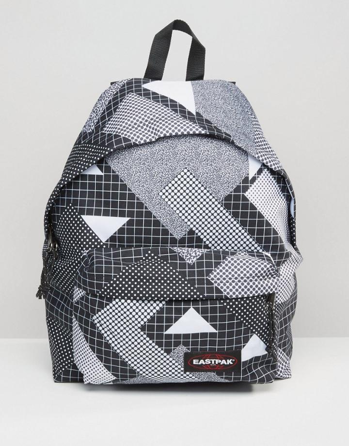 Eastpak Padded Pak'r Backpack In Clash Print - Black