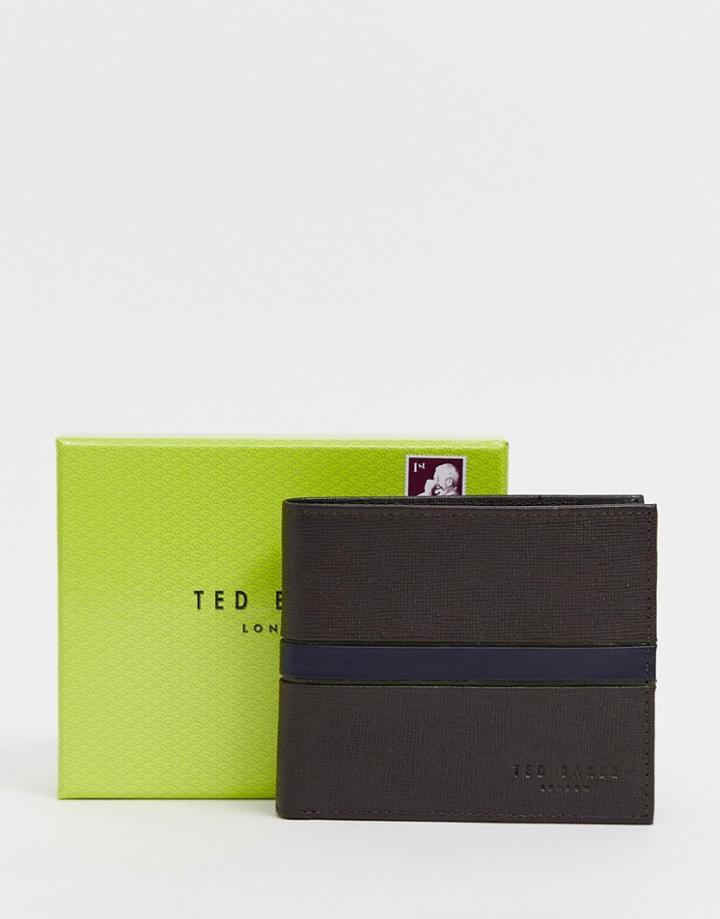 Ted Baker Freemer Color Block Billfold & Coin Wallet With Rfid - Brown