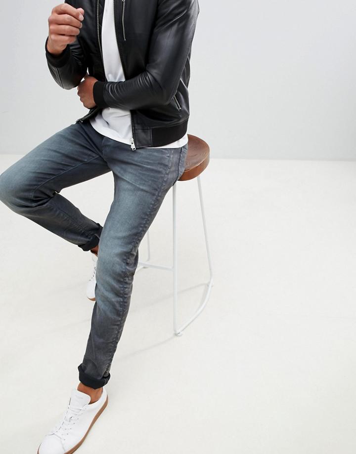 G-star 3301 Slim Fit Jeans In Dark Aged Cobler - Blue