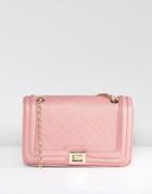 Marc B Clarissa Quilted Crossbody Bag In Blush - Pink