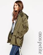 Asos Petite Pac A Trench - Khaki
