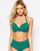 Pour Moi Splash Padded Underwired Bikini Top - Emerald