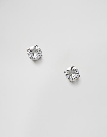 Simon Carter Round Clear Earrings With Crystals From Swarovski - Clear