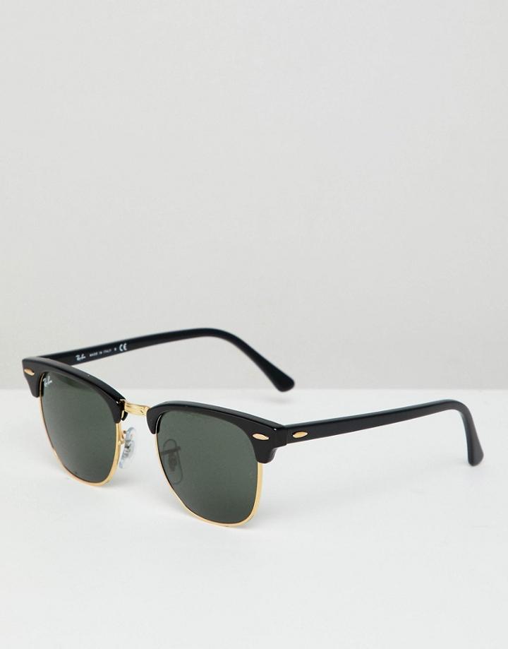 Ray-ban Clubmaster Sunglasses In Black 0rb3016