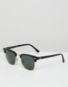 Ray-ban Clubmaster Sunglasses In Black 0rb3016
