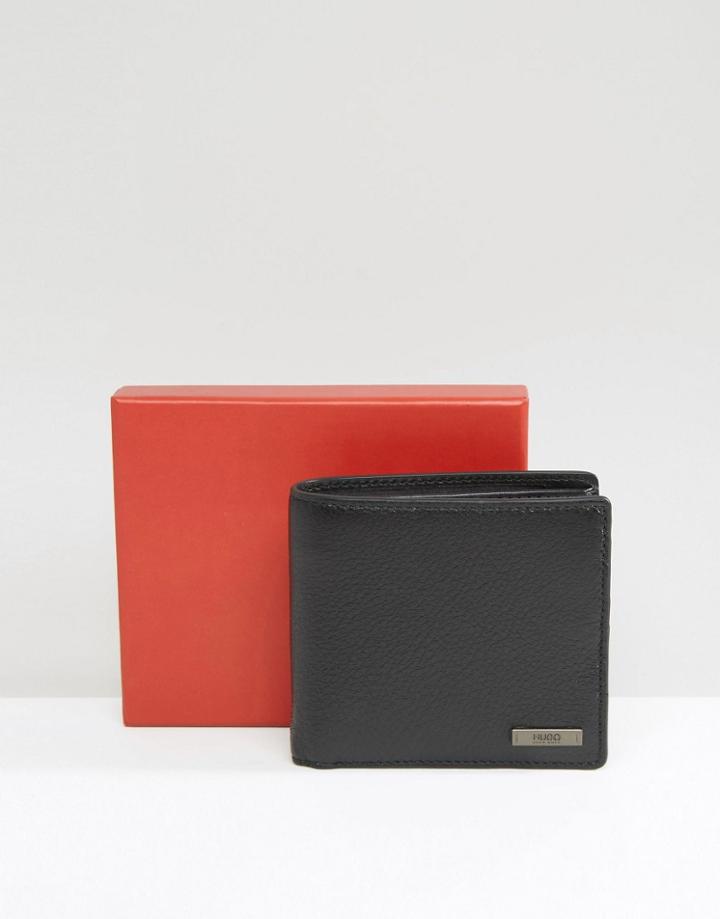 Hugo Boss Element Leather Wallet With Coin Pocket - Black