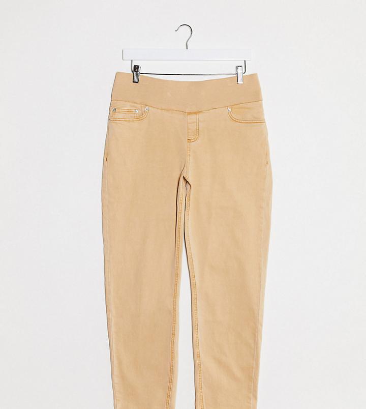 Asos Design Maternity High Rise Farleigh 'slim' Mom Jeans Slim Mom Jeans In Orange