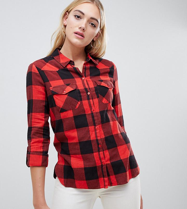 Noisy May Tall Check Shirt-multi
