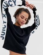 Juicy By Juicy Couture Sweatshirt With Side Panel Logo Two-piece-black