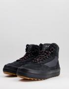 Ellesse Alzano Leather Mountain Boots In Black/gray