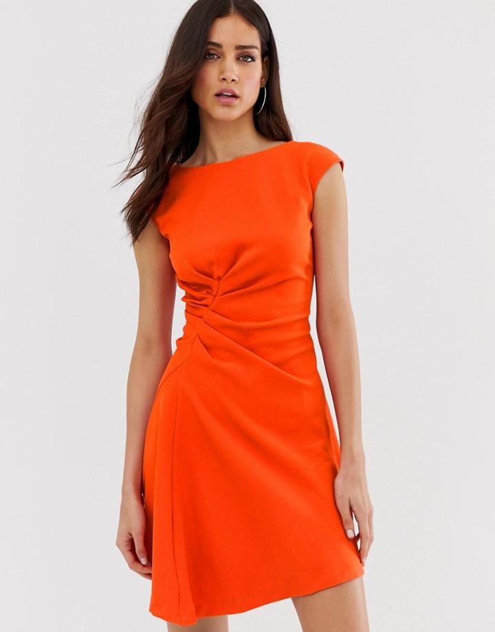 Closet Asymmetric Front Dress-orange