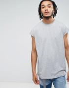 Asos Oversized Sleeveless T-shirt In Gray - Gray
