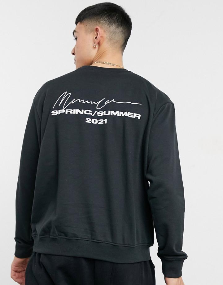 Mennace Essential Regular Sweatshirt In Black