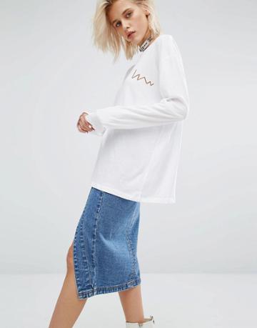 Kkxx Luxury Long Sleeve T-shirt - White