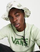 Vans Bucket Hat With Snake Print In Off White