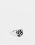 Wftw Snake Signet Ring In Silver