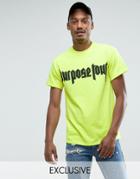 Justin Bieber Purpose Tour Merchandise T-shirt - Green