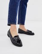 Asos Design Millie Flat Shoes In Black - Black