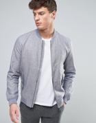 Ted Baker Linen Bomber - Blue