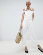 Asos Design Occasion Lace Overall - White