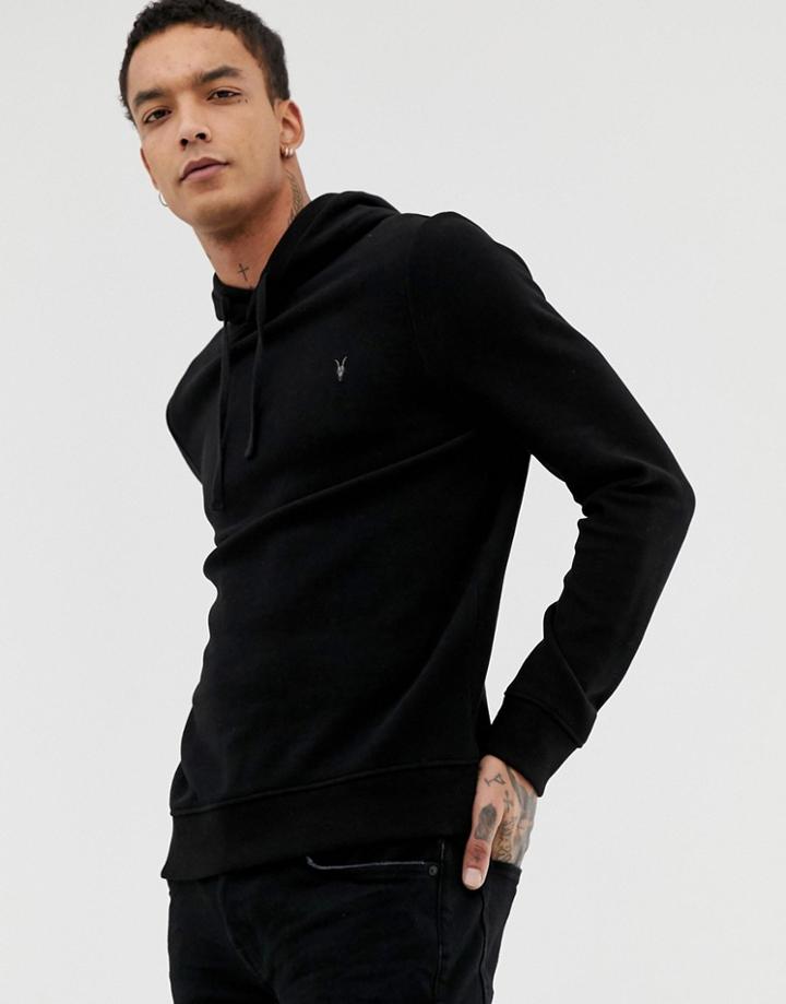 Allsaints Hoodie With Logo In Black - Black