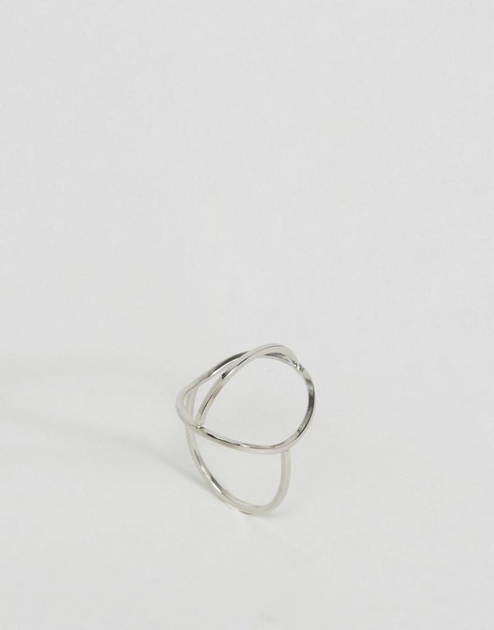 Monki Abstract Ring - Silver