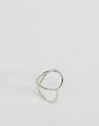 Monki Abstract Ring - Silver
