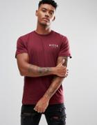 Nicce London T-shirt With Small Chest Logo - Red