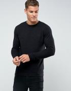 Troy Crew Neck Sweatshirt - Black