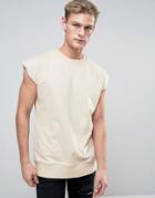 Another Influence Sleeveless Sweat Top - Beige