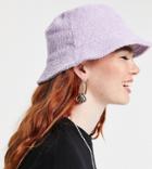 Collusion Bucket Hat In Lilac Towelling-purple