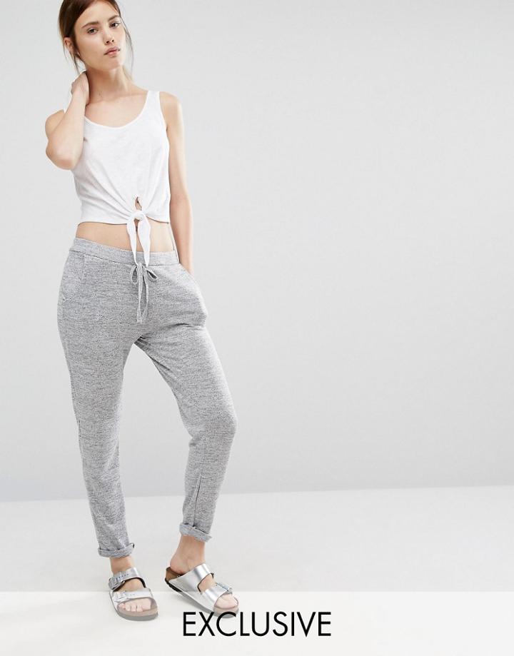 Stitch & Pieces Slouchy Joggers - Gray
