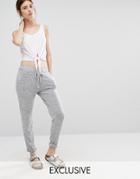 Stitch & Pieces Slouchy Joggers - Gray