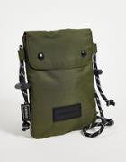 Consigned Nylon Crossbody Flight Bag In Khaki-green