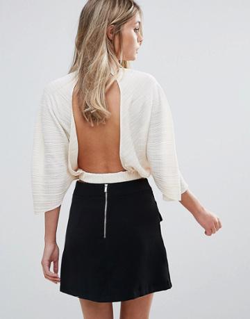 Oh My Love Pleat Batwing Top - White