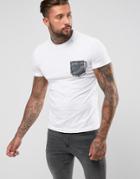 Replay Camo Pocket T-shirt - White
