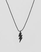 Classics 77 Thunder Bold Necklace In Black - Black