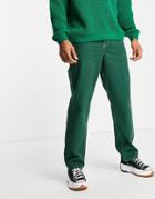 Asos Design Baggy Jeans In Green
