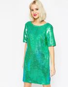 Asos All Over Sequin T Shirt - Pink $35.00