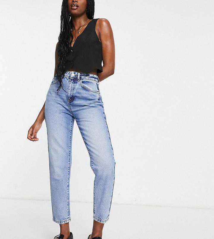 Reclaimed Vintage Inspired 89' Tapered Jean In Mid Wash Blue