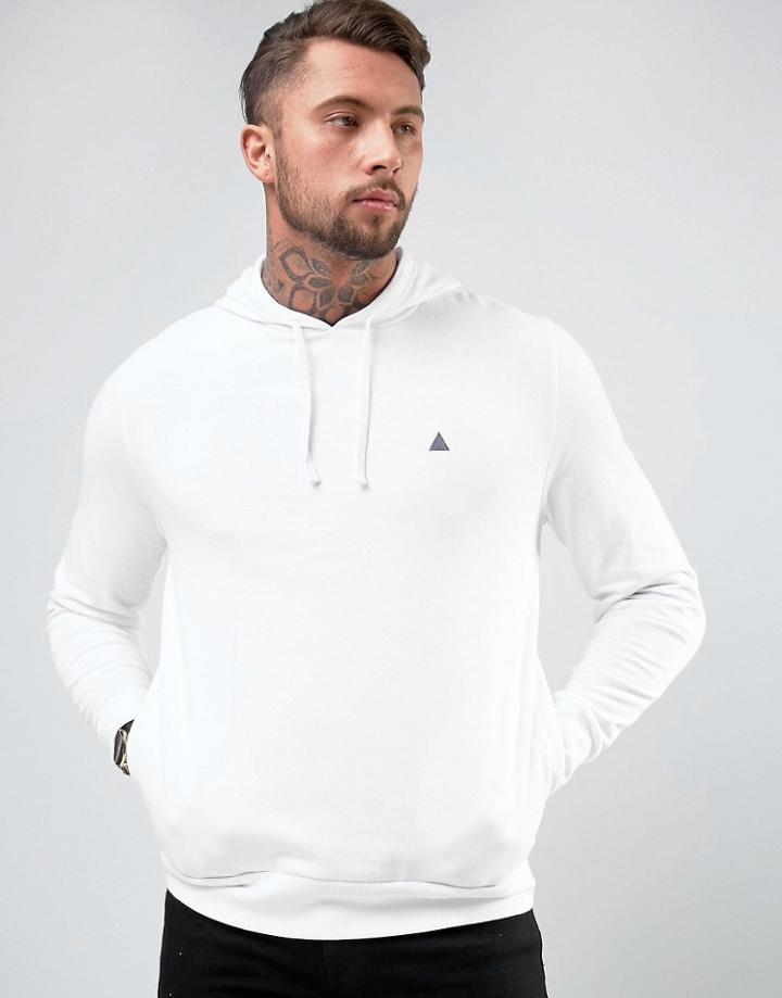 Asos Hoodie In White With Logo - White